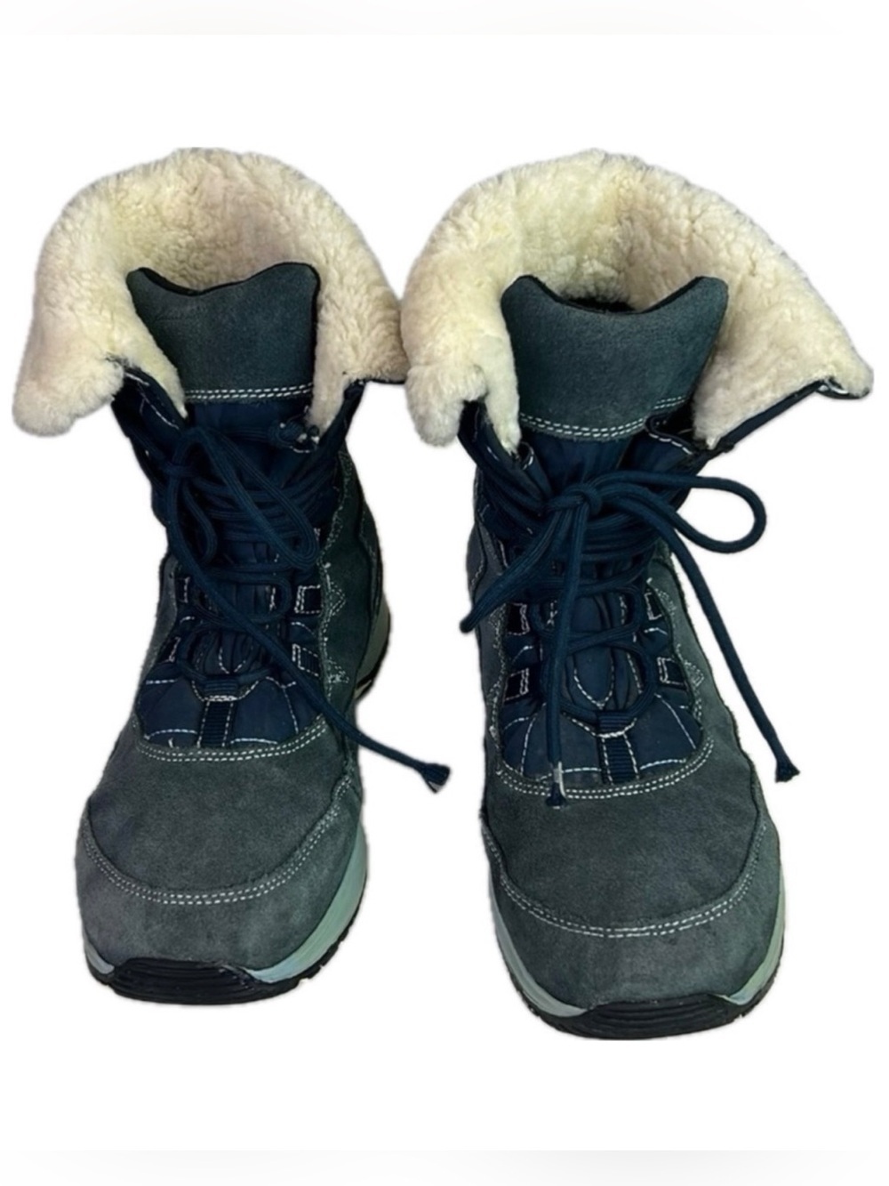 Eddie Bauer WeatherEdge Waterproof Suede Winter Sherpa Boots